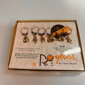 NIB My N Yours Collection #630 "It's The Cat's Meow" Bass Wine Glass Charms